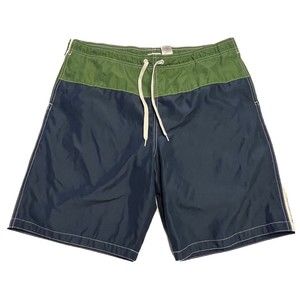 Worldwide Sportsman Swim Trunks Men's Sz Large Blue & Green Swimming Board Short